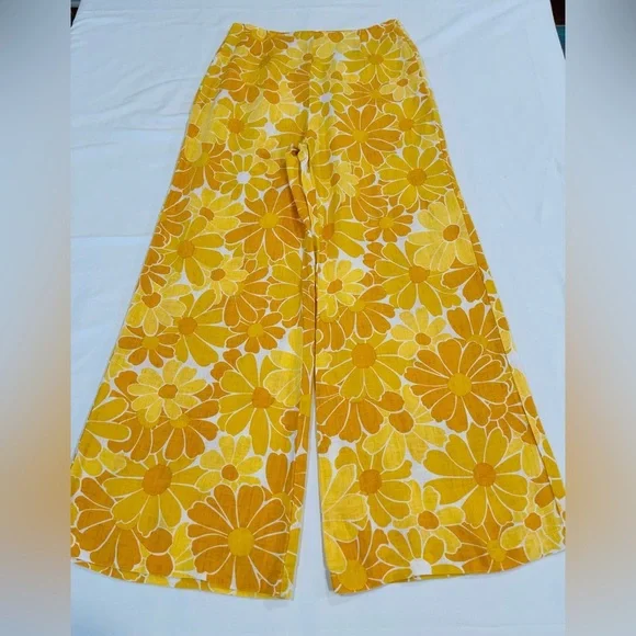 Anthropologie | Faithfull The Brand Ottavio Wide Leg Linen Pants | Size 6 - Picture 4 of 10